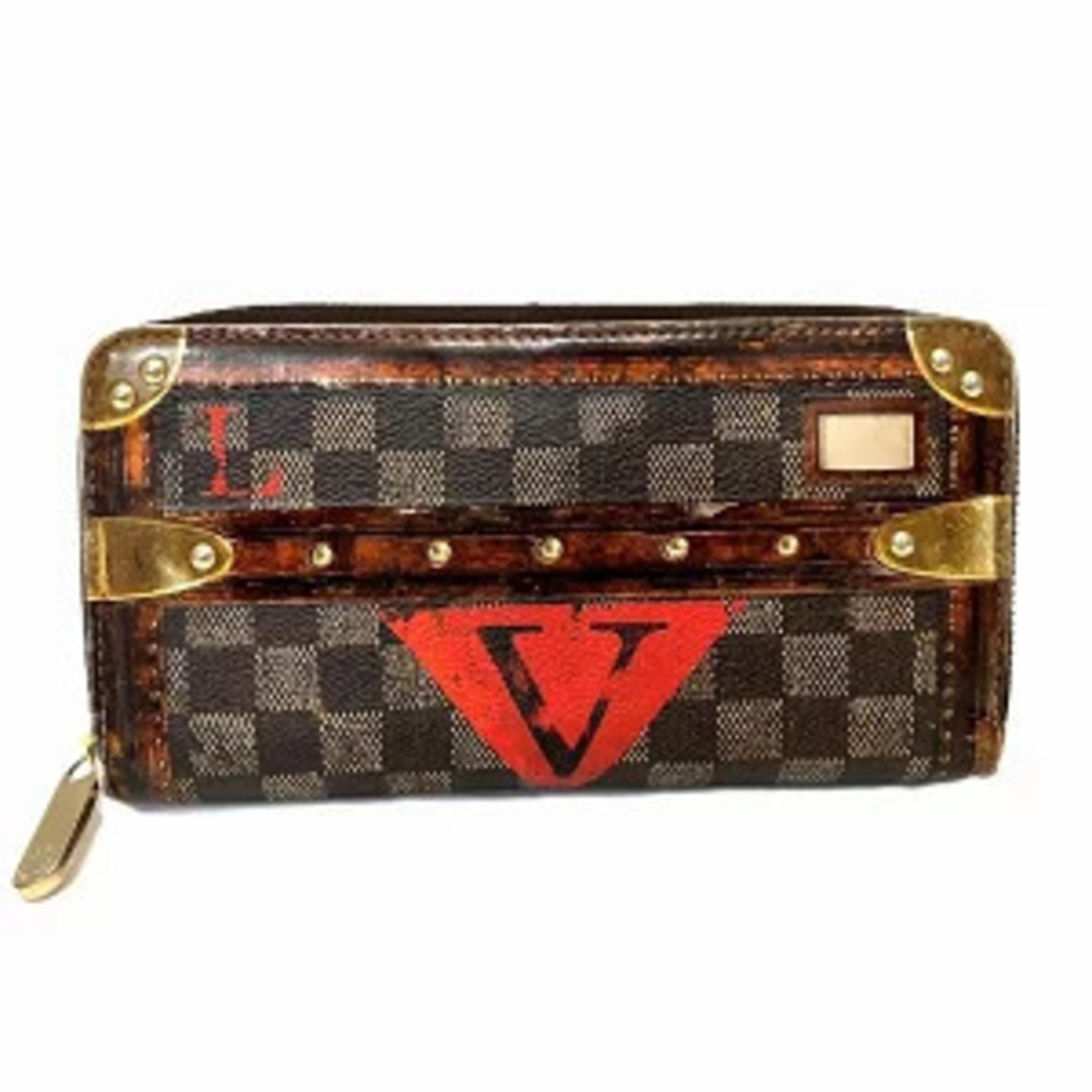 Louis Vuitton Trompe LOuille Zippy Wallet Long Toile Canvas